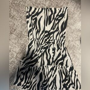 Elan strapless dress.